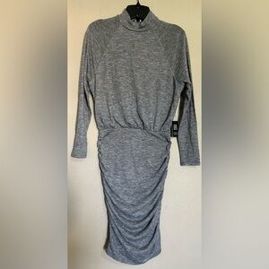 Grey Ruched Dress